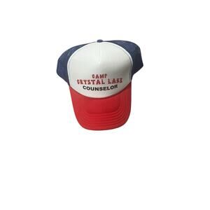 🩸 Camp Crystal Lake Counselor Hat // Jason Voorhees Biker Cap